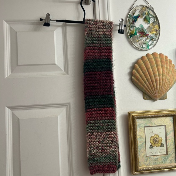 Handmade Multicolor Knit Scarf - Picture 3 of 3